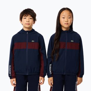 Jacke Kinder Lacoste BJ2453 navy blue / expresso