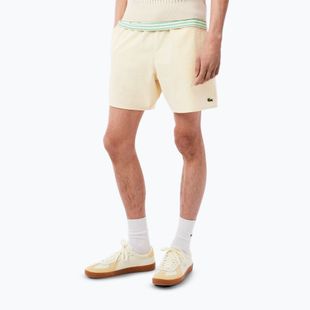 Herren Lacoste Badeshorts MH9089 weiß/gelb