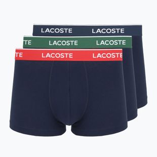 Herrenboxershorts Lacoste 5H12997 3er-Pack navy blue/green/red/navy blue
