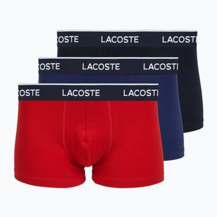 Herrenboxershorts Lacoste 5H1300 3er-Pack navy blue/red/methylene