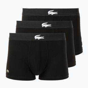 Lacoste Herren-Boxershorts 5H1291 3 Paar black/white/black/black