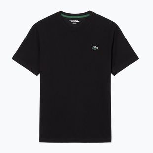 Herren-Tennisshirt Lacoste TH0003 black/lambʼs lettuce