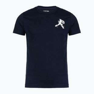 Herren T-Shirt + Cap Lacoste TH1044 navy blue/white