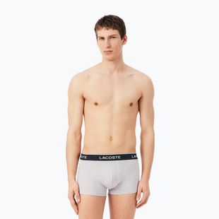 Herrenboxershorts Lacoste 5H1300 3 pack silver chine/flagstone/black