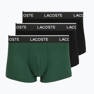 Herrenboxershorts Lacoste 5H1300 3 pack black/green