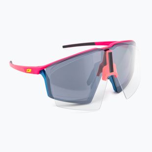 Julbo Edge Spectron 3 fluo rosa/blau/silbern blinken Sonnenbrille