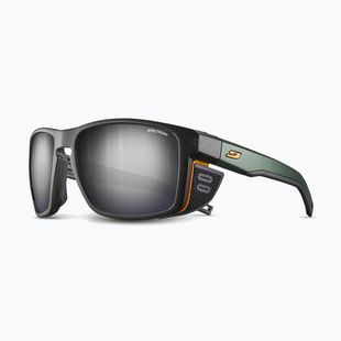 Sonnenbrille Julbo Shield Spectron matt translucent dark green/orange