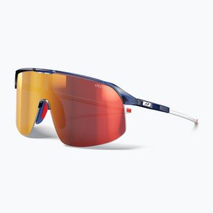 Sonnenbrille Julbo Density Spectron shiny translucent dark blue/white/red