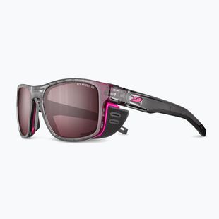 Sonnenbrille Julbo Shield M Polarized HD shint translu gray/fluo pink