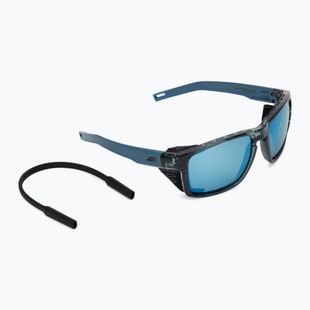 Sonnenbrille Julbo Shield Polar HD shiny translu blue/blue