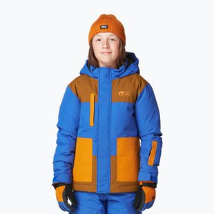 Skijacke Kinder Picture Olyver deep marine / choco . honey