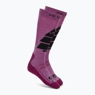 Skisocken Picture Wooling bright magenta