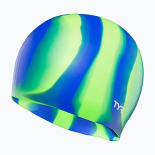 Schwimmkappe TYR Multi-Color Silicone green/blue multi