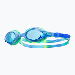 TYR Swimple Tie Dye Non-Mirrored blau/blau/grün Schwimmbrille für Kinder