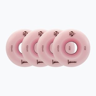Inlinerrollen FR Skates Luminous Led Quad Wheel 62mm/85A Sixies 6LED X4 flamingo