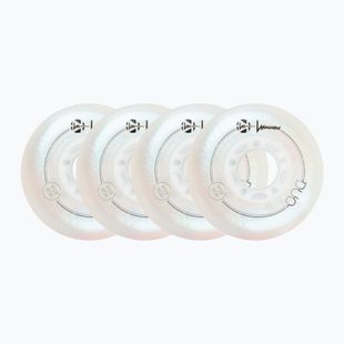 Inlinerrollen Luminous Led Wheels Duo 80mm/85A X4 white/pearl