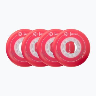 Inlinerrollen Luminous Led Wheels Duo 72mm/85A X4 red/blue