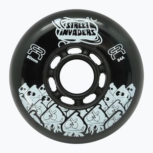 Inlinerrollen FR Skates Street Invaders Wheels 80mm/84A X4 black/black