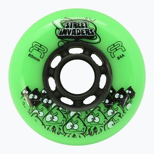 Inlinerrollen FR Skates Street Invaders Wheels 80mm/84A X4 green/black