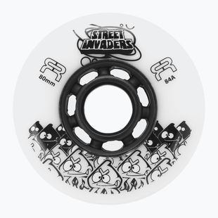 Inlinerrollen FR Skates Street Invaders Wheels 80mm/84A X4 white/black