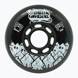 Inlinerrollen FR Skates Street Invaders Wheels 84mm/84A X4 black/black