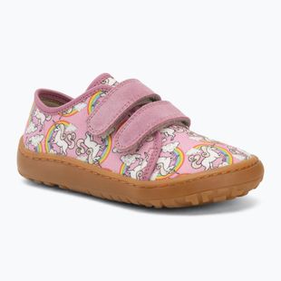 Barfußschuhe Kinder Froddo Canvas white/pink