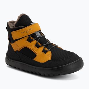 Barfuß-Schneestiefel Kinder Froddo Barefoot Up Path Tex black/yellow