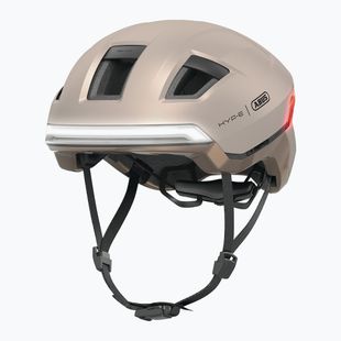 Fahrradhelm mit Blinkern ABUS Hyp-E champagne gold