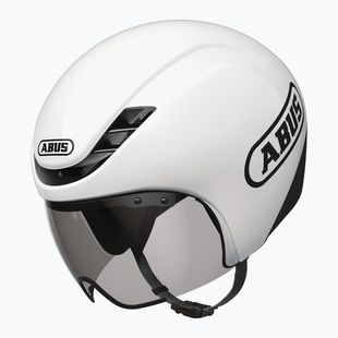 Fahrradhelm ABUS Gamechanger TT 1.1 shiny white