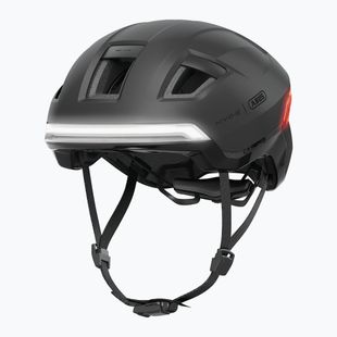 Fahrradhelm mit Blinkern ABUS Hyp-E volcano titan