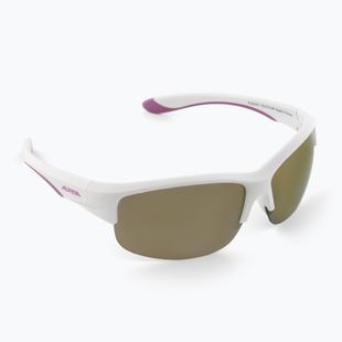 Kindersonnenbrille Alpina Junior Flexxy Youth HR weiß lila matt/rosa Spiegel