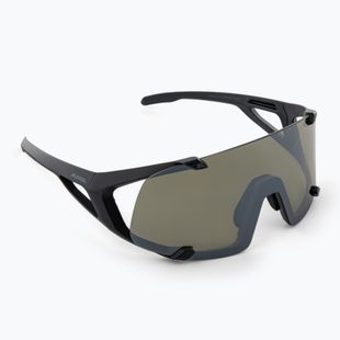 Alpina Hawkeye Q-Lite schwarz matt/silber verspiegelt Sonnenbrille