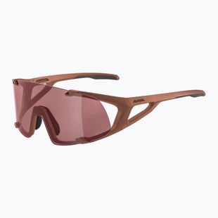 Alpina Hawkeye Q-Lite Ziegel matt/schwarz rot Spiegel Sonnenbrille