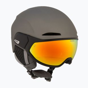 Skihelm Alpina Oro QV Mips gunmetal matt