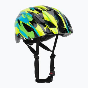 Alpina Pico Kinderfahrradhelm neongrün/blau glänzend