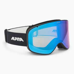 Skibrille Alpina Slope Q-Lite black matt/ blue