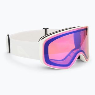 Skibrille Alpina Ladis QM white matt/ blue