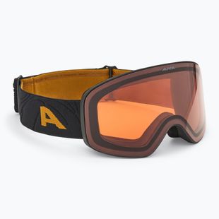 Skibrille Alpina Ladis Q black/ gold matt/ gold
