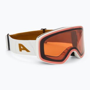Skibrille Alpina Ladis Q white/ gold matt/ gold