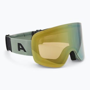 Skibrille Alpina Penken Q-Lite willow/ green matt/ gold