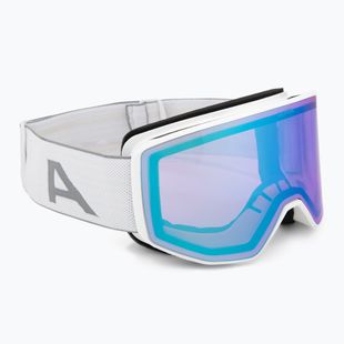 Skibrille Alpina Venet Q-Lite white matt/blue