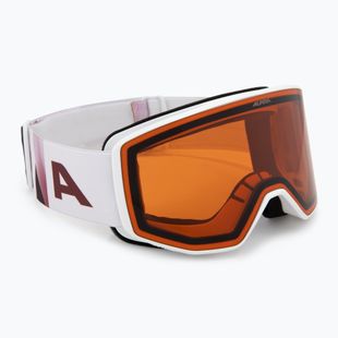 Skibrille Alpina Venet white/rose matte/orange