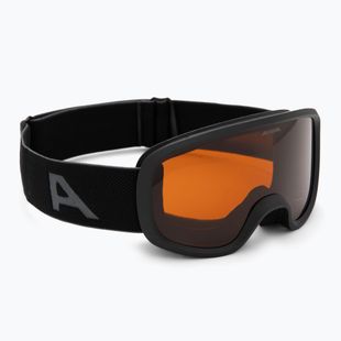 Kinder-Skibrille Alpina Piney 2.0 black matte/orange