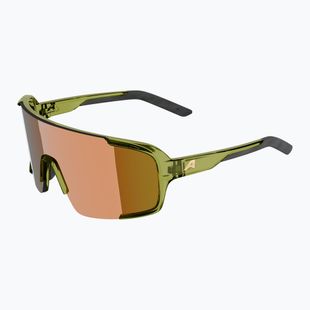 Sonnenbrille Alpina Lumin green transparent gloss/gold mirror