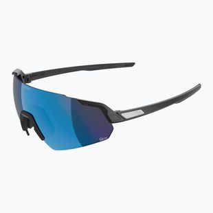 Sonnenbrille Alpina Turbo Air Q-Lite black matt/blue mirror/pink