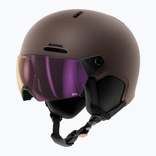 Skihelm Alpina Arber 2 Visor Q-Lite ox brown matt