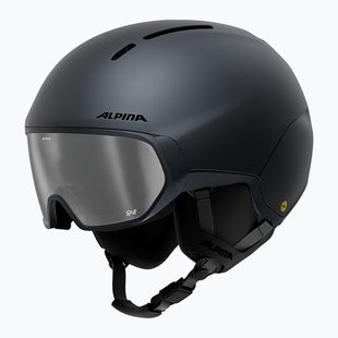 Skihelm Alpina Vizzard QV MIPS midnight grey matt