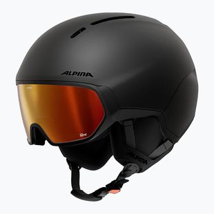 Skihelm Alpina Vizzard Q-Lite black matte