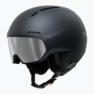 Skihelm Alpina Vizzard Q-Lite midnight grey matt