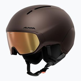 Skihelm Alpina Vizzard Q-Lite ox brown att